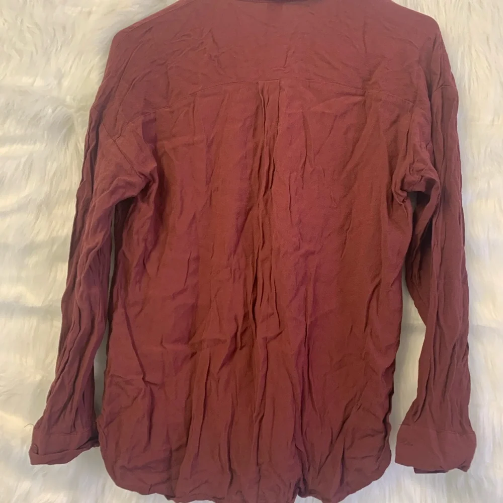 Rust Button-Up Shirt - Picture 3 of 4